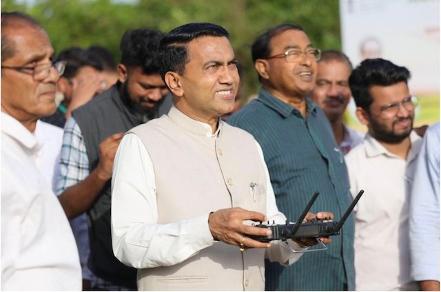 Goa Launches First Agriculture Drone Under ‘Drone Didi’ Initiative